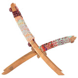 Folding Chindi Chair Multicolours Fabric 286608