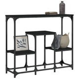 Console Table Black 89.5x28x76 cm Engineered Wood 833383