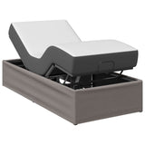 Electric Adjustable Bed Frame Taupe 200 x 90 x 33.5 cm Steel 42037292