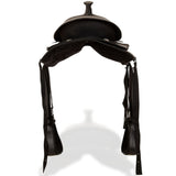 Western Saddle. Headstall&Breast Collar Real Leather 15" Black 91352