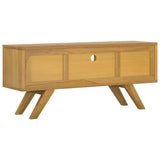 TV Cabinet 110x30x50 cm Solid Wood Teak 340869