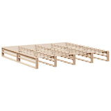 Bed Frame without Mattress 200x200 cm Solid Wood Pine 3302321