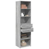 Highboard Grey Sonoma 50x42.5x185 cm Engineered Wood 3281460