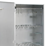 BBQ Oven Smoker with Wood Chips 44.5x29x110 cm Galvanised steel 364745
