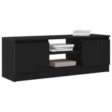 TV Cabinet Black Oak 102x30x36 cm Engineered Wood 862433