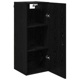 Wall Mounted Cabinet Black Oak 34.5 x 34 x 90 cm 882606