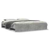 Bed Frame Concrete Grey Engineered wood King Storage Bed Frame 3295635