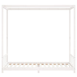 Kids Bed Frame White 90x200 cm Solid Wood Pine 834523