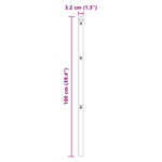 Fence Post Other 26 pcs Green 3.2 x 3.2 x 100 cm Steel 3350113