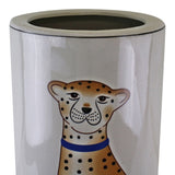 Ceramic Umbrella Stand, Leopard Design CHA825