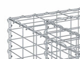 Gabion Raised Bed 2 pcs Silver 130 x 50 x 150 cm 3422233