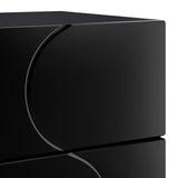 Bedside Cabinet Black 33.5 x 34.5 x 60 cm Engineered Wood 8011425