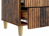 Bedside Cabinet with Drawer 2 pcs Old Wood 43 x 34.5 x 48 cm 894542