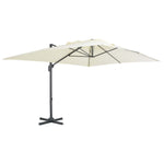 Garden Parasol with Portable Base Sand 276344