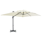 Garden Parasol with Portable Base Sand 276344
