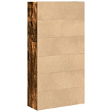Bookcase Smoked Oak 80x30x152 cm Engineered Wood 857944