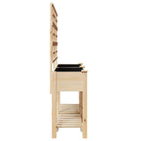 Garden Planter Beige 161 x 46 x 152.5 cm Solid Fir Wood 42006572