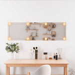 ZNTS Wall Mirror with LED Lights 30x100 cm Glass Rectangle 3189151