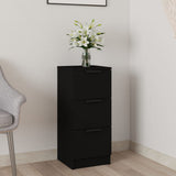 Sideboard Black 30x30x70 cm Engineered Wood 811153