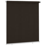 Outdoor Roller Blind 205 cm Brown HDPE 312985