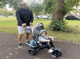 6 in 1 Kids Trike with Parent Handle, Canopy, 5-point Safety Belt, Storage, Footrest, Brake, for 1-5 T3398P348145
