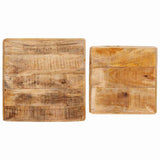 Nesting Tables 2 pcs Brown 46 x 46 x 45 cm Solid Mango Wood 4104557