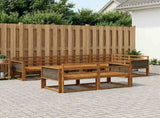 Outdoor Sofa Set 7 pcs Natural Solid Acacia Wood 3382637