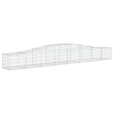 Arched Gabion Baskets 7 pcs 400x50x40/60 cm Galvanised Iron 3145922