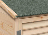 Garden Shed Natural 106 x 56 x 113.5 cm Solid Fir Wood 42033456