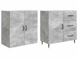 Cabinet Set 2 pcs Concrete Grey 66 x 34.5 x 89.5 cm 3416658