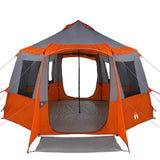 Cabin Tent 12-Person Grey and Orange 405 x 405 x 273 cm 42001100