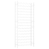 Wine Rack for 96 Bottles White Metal 340914