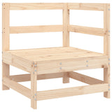 Garden Corner Sofa Solid Wood Pine 825471