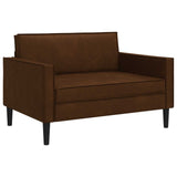 XXL Armchair Brown Faux Suede Leather 42043538