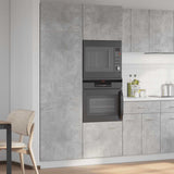 Refrigerator Cabinet Lyon Concrete Grey 60x57x207 cm Engineered Wood 856124