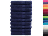 Premium Bath Towels "SOLUND" 10 pcs Navy Blue 100x150 cm 600 gsm 137265