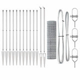Welded Wire Fence with Spikes 25 x 1.2 m 3350798
