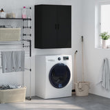 Wall Mounted Cabinet Black 69.5x34x90 cm 828437