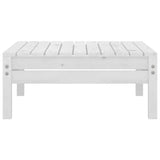 9 Piece Garden Lounge Set White Solid Pinewood 3082578