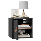 Wall Cabinets 2 pcs Black 31.5x30x30 cm Solid Wood Pine 818364