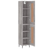 Highboard Grey Sonoma 34.5x34x180 cm Engineered Wood 3200471