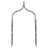 Garden Arch Dark Green 142x37x275 cm Iron 47094