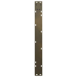 Dining Table Legs V-Shape 2 pcs Natural Steel 80x cm Steel 4012651