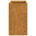 ZNTS Wall Planters 2 pcs Rusty Corten Steel 53x10x17 cm 823686
