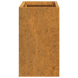 ZNTS Wall Planters 2 pcs Rusty Corten Steel 53x10x17 cm 823686
