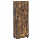 Cabinet Set 2 pcs Smoked Oak Engineered Wood 3416858