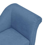 Dog Sofa with Pillow Blue 83x44x44 cm Plush 171104