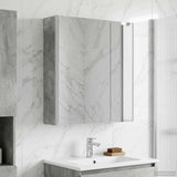 Bathroom Mirror Cabinet Concrete Grey 63.5 x 15.5 x 70 cm 889242
