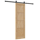 Sliding Door ORKDAL Natural and Black 61 x 198.5 cm 3445557