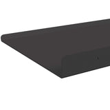 Floating Shelf Wall-mounted 4 pcs Black 80 x 18 x 2.5 cm Steel 8004033
